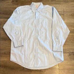 Brooks Brothers Blue Madison Non-Iron Long Sleeve Button Down Shirt Size 16.5 #3